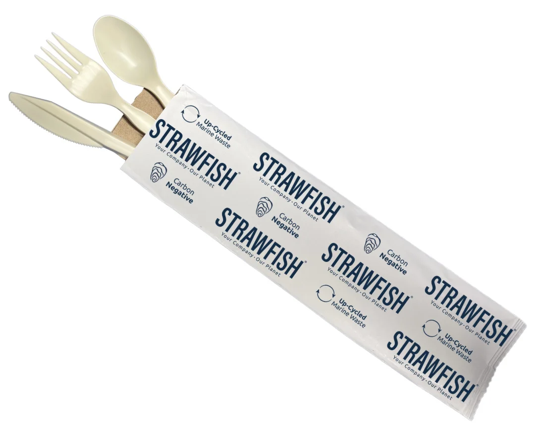 4PC Med-Weight Wrapped Natural Cutlery Kit (250/cs)